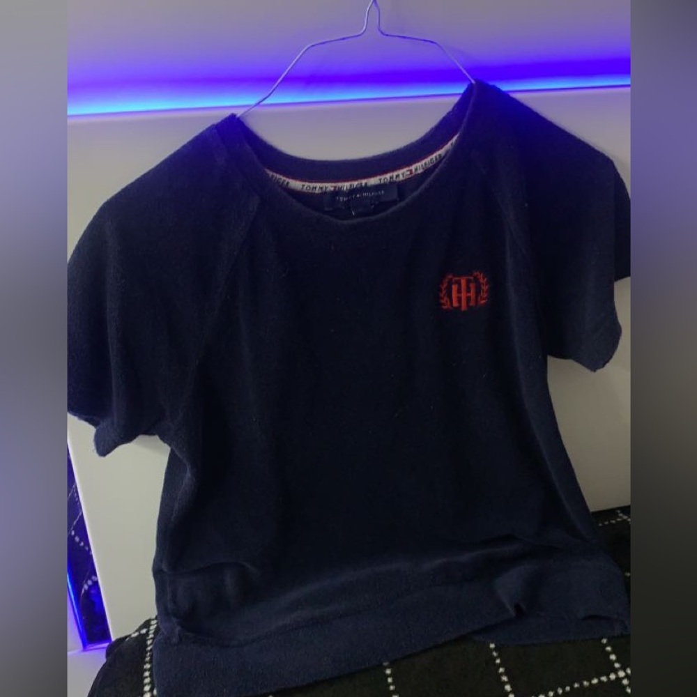 Dark Blue Tommy Hilfiger Shirt for Women in size Medium